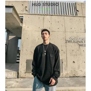 Designer Luxury Fear Of God Long-Sleeved Shirts Red Environmentally Friendly Dyeing