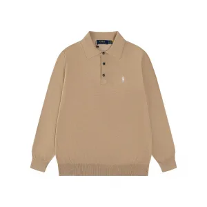 Reps Ralph Lauren Long-Sleeved Shirts Red Cotton Pure Xinjiang Easy To Match