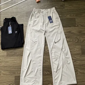 High Quality Fila Trousers Red Relaxed Fit Autumn Side Pockets
