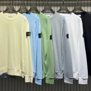 Designer Stone Island Hoodies Yellow