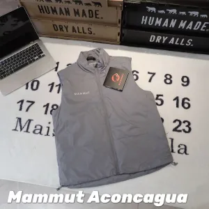 High Quality Super Clone Mammut Vest Red Cotton Outdoor Windproof Autumn Winter Zippered Pocket