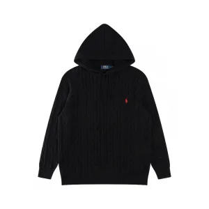 Luxury Ralph Lauren Sweater Red Cotton Pure Cable Knit Easy To Match Embroidery