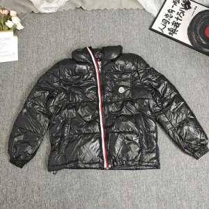 Super Clone Monk Down Jacket Black Goose Duck Nylon