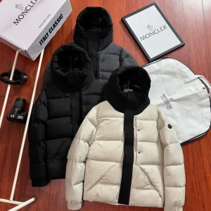 High Quality Moncler Jacket Black Neutral Goose Down Duck Nylon Relaxed Fit