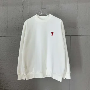 Super Clone Designer Ami Long-Sleeved Red Autumn Winter Early