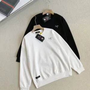 Reps Luxury Archaeopteryx Sweatshirt Red Cotton Pure Fleece Woven Fabric Street Style Relaxed