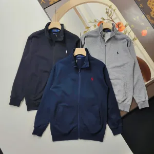 Designer Super Clone Ralph Lauren Short-Sleeved Shirts Red Cotton Pure Down Simple Style Autumn Winter Embroidery