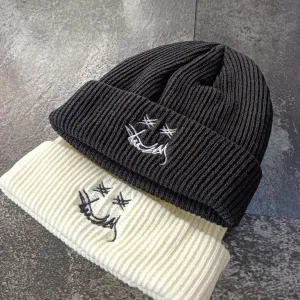 Designer AAA Stussy Wool Hat Red Knitted Fabric Autumn Winter