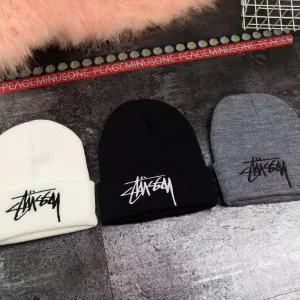 AAA Designer Stussy Wool Hat Red Autumn Winter