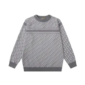 Luxury Dior Jacquard Sweater For Fall