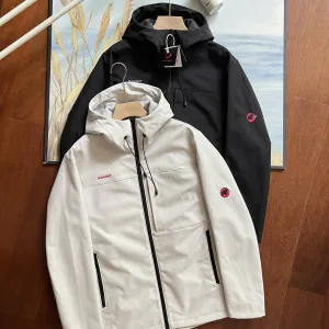 Luxury Mammut Coat Red Fleece Winter