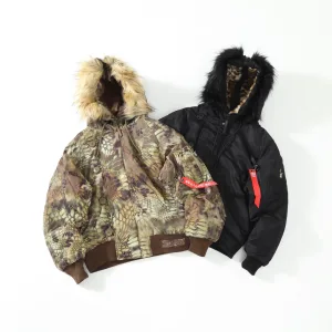 Reps Super Clone Stussy Overcoat Black Lace Relaxed Fit