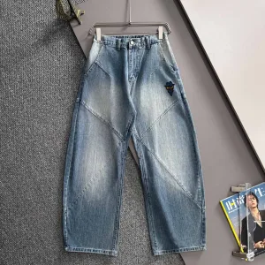 Designer Super Clone Fendi Pants Red Cotton Plain Weave Denim A Touch Of Understated Luxury Winter