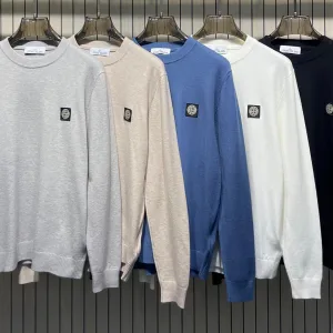 Luxury Stone Island Denim Sweater