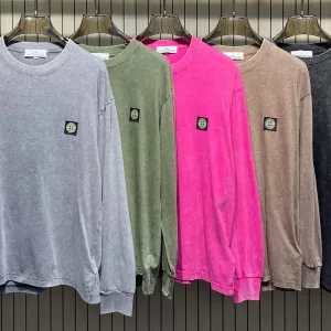 Luxury Stone Island Stone Long-Sleeved T-Shirt
