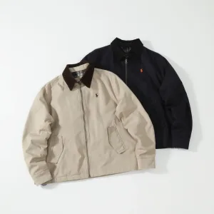 Luxury Ralph Lauren Jacket Red Cotton Thin Corduroy Winter