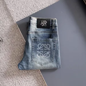 Designer Loewe Denim Jeans For Fall