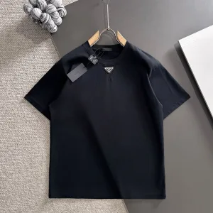 Super Clone AAA Prada Short Sleeves Ash Cotton Pure Spring Autumn