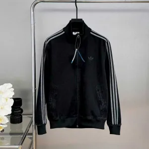 Luxury Adidas Jeans Blue Denim Relaxed Fit Autumn Mid-Autumn Embroidery