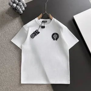 Reps Super Clone Chrome Hearts Short Sleeves White Cotton Pure Wool Spring Autumn Embroidery
