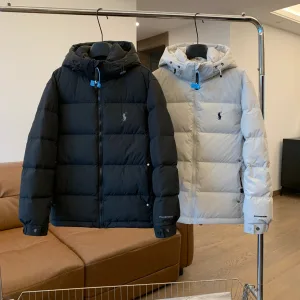 Reps Ralph Lauren Down Jackets Red Sophistication Winter Embroidery