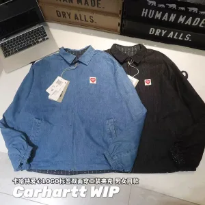 Luxury High Quality Carhartt Jacket Blue Denim