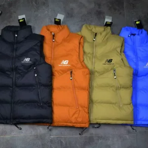 Luxury High Quality New Balance Vest Orange Cotton Down Polyester Fiber Fluffy Simple Design High-End Quality Autumn Winter