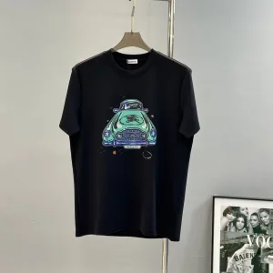 Reps Burberry T-Shirt Black Cotton Modal Urban Style