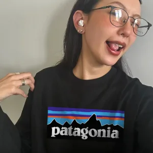 Designer Patagonia Hoodie Black Fleece Suede Autumn