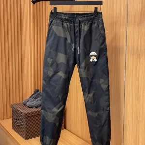 Luxury Fendi Fleece Pants Red Duck Down Simple And Versatile Outdoor Windproof Winter Down-Proof Fabric