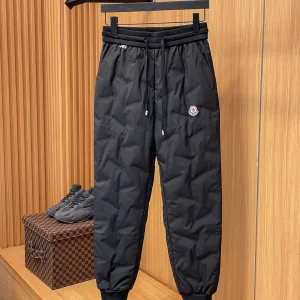 AAA Reps Monk Fleece Pants Red Duck Down Simple And Versatile Outdoor Windproof Autumn Winter Down-Proof Fabric