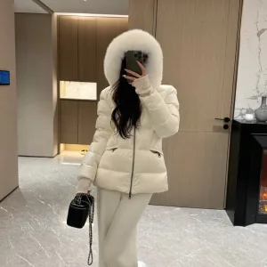 High Quality Designer Moncler Outerwear Red Down Nylon Slim Fit