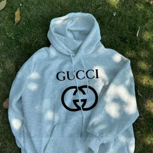 Designer AAA Gucci Hoodie Red Cotton Fleece Fabric