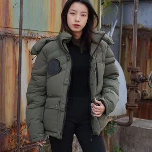 Designer Moncler Outerwear Green Down Nylon