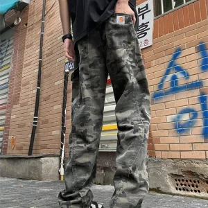 Super Clone Carhartt Pants Ash Cotton Pure Fleece Denim Running Environmentally Friendly Dyeing Crisp Silhouette Side Pockets