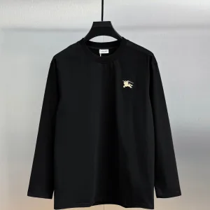 High Quality Reps Burberry Long Sleeves Red Cotton Pure Ribbed Fabric