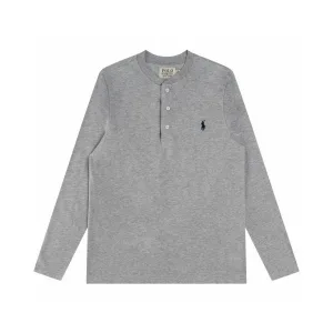 Super Clone Luxury Ralph Lauren Long-Sleeved Shirts Red Cotton Down Easy To Match Embroidery