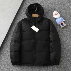 Reps Gucci Down Jacket Red Goose Duck Nylon Zippered Pocket