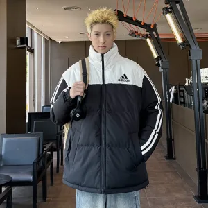 Super Clone Luxury Adidas Coat Green Cotton Down Winter