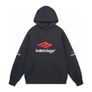Reps Super Clone Balenciaga Short-Sleeved Shirts Red Cotton Woven Fabric Summer Embroidery