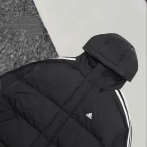 Super Clone Adidas Down Jacket Black Feather Duck Exquisite Workmanship Winter