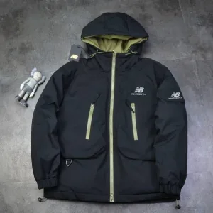 High Quality New Balance Cotton-Padded Coat Red Cotton Down Winter