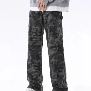 High Quality AAA Carhartt Pants Ash Cotton Pure Fleece Denim Running Environmentally Friendly Dyeing Side Pockets