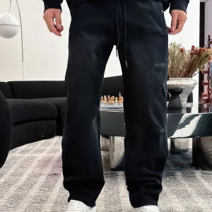 High Quality Balenciaga Casual Trousers Black Winter