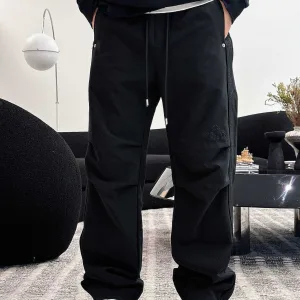 Luxury High Quality Balenciaga Casual Trousers Black Winter