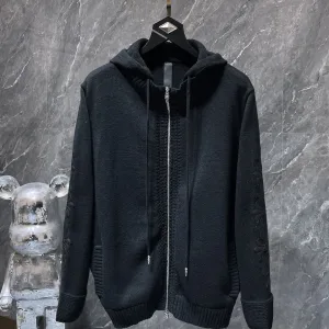 AAA Super Clone Chrome Hearts Sweater Black Cotton Pure Wool Winter