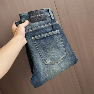 Reps High Quality Armani Jeans Ash Denim Delicate And Soft To The Touch Autumn Winter