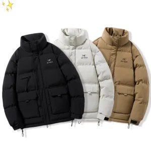 AAA Reps Archaeopteryx Coat Black Cotton Urban Commuting Sophistication Autumn Winter And