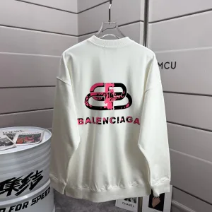 Luxury Designer Balenciaga Long-Sleeved Black Autumn Winter