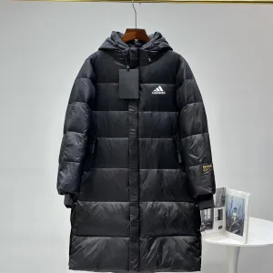 Reps Designer Adidas Down Jacket Red Duck Polyester Nylon Woven Fabric Hidden Pocket